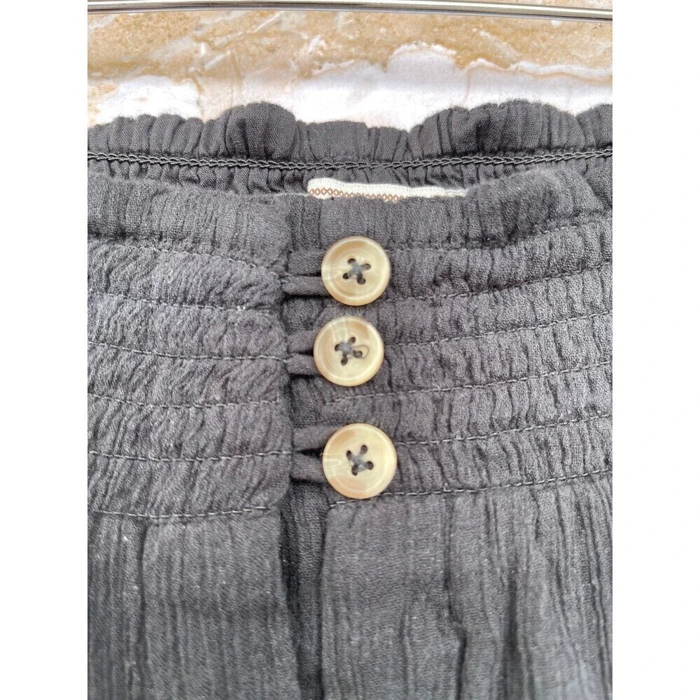 Mille resort and travel smocked waist button front midi skirt size medium - Picture 3 of 9